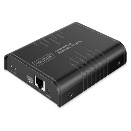 Digitus HDMI KVM IP vastuvõtja 4K/60Hz must