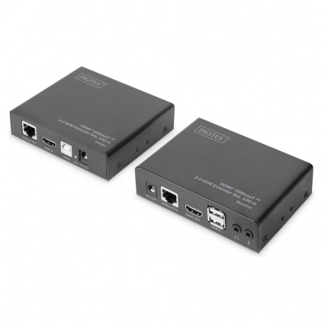 "DIGITUS HDMI HDBaseT 2.0 KVM Extender Set, 100 m"