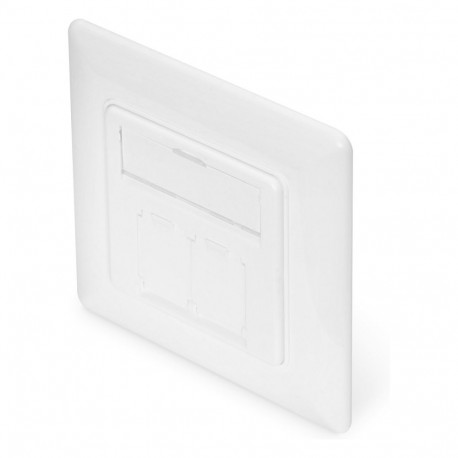 DIGITUS Keystone esipaneel Keystone moodulitele 80x80 valge