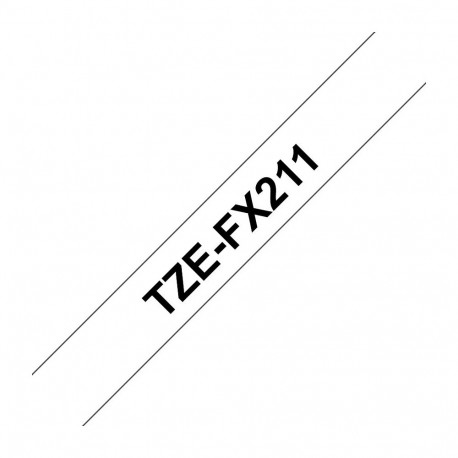 Brother P-Touch TZE-FX211 must valgel 6mm
