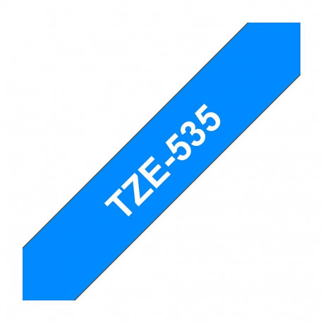 "BROTHER P-Touch TZE-535 weiss auf hard blau 12mm"