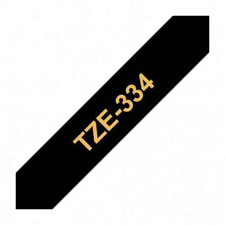 Brother P-Touch TZE-334 kuldne mustal 12mm