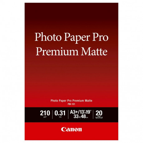 Canon premium matt fotopaber A3+, 20 lehte