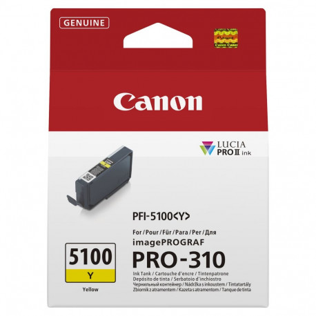 "CANON PFI-5100 SERIES Yellow ink tank"