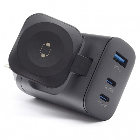 "RealPower PC-43 Watch 43 Watt Ladegerät,2x Type-C,1x USB-A"