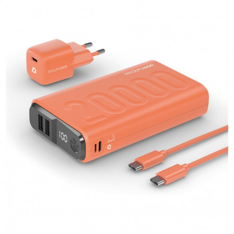 "RealPower Powerbank PB-20000 Set orange 20.000mAh"