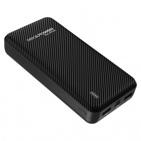 RealPower PB-20000 SE akupank, 20000mAh, 2 USB porti, USB-C sisend ja väljund, kaasas USB-C laadimis