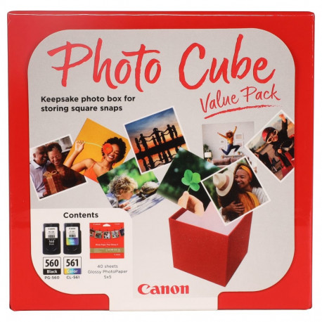 Canon originaal tindikassetid PG-560 + CL-561 must, värviline + fotopaber, 2-osaline komplekt