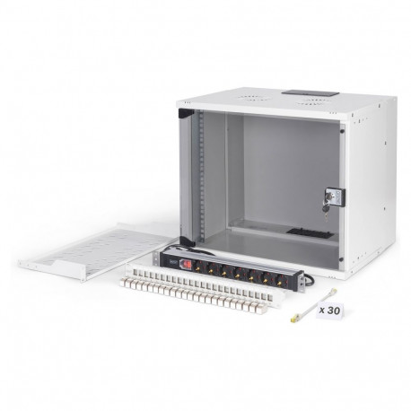 Digitus 19" võrgukomplekt 9HE seinakapp ja lisatarvikud, hall