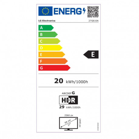 LG UltraGear™ 27G610A-B Quad HD mängumonitor 68,6 cm (27")
