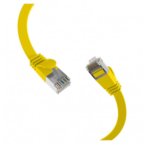 "EFB RJ45 Flachpatchkabel U/FTP Cat.6A PVC 0.15m gelb"