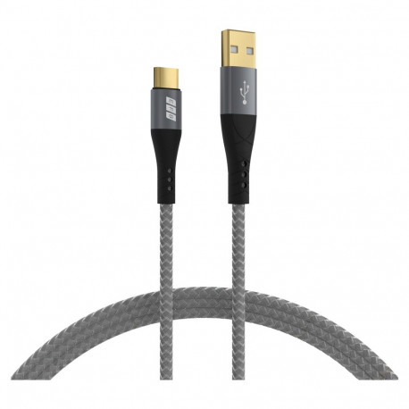 "EFB USB-A auf USB-C Kabel 60W QC 3A 1m grau"