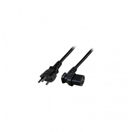 "EFB Netzkabel Schweiz Typ 12 - C13 90°,sw,1.8m,3x0.75mm"