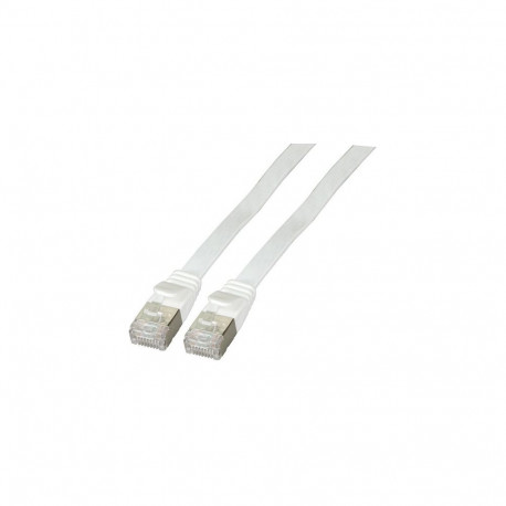 "EFB RJ45 Flachpatchkabel U/FTP Cat.6A PVC 0.50m weiß"