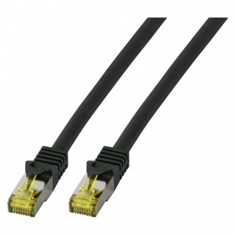 "EFB RJ45 Patchkabel S/FTP Cat.6A LSZH Cat.7 Rohk. 1.50m schw"