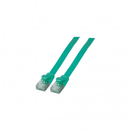 "EFB RJ45 Flachpatchkabel U/FTP, Cat.6A, PVC, 3m, grün"