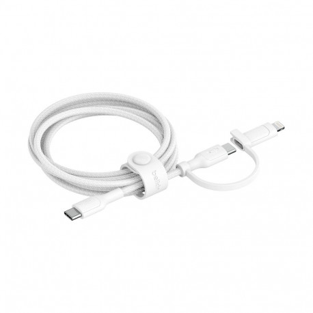 "Belkin BOOST CHARGE 2-in-1 Kabel USB-C/Lig.1,5m ws.CAC003hq1.5MWH"