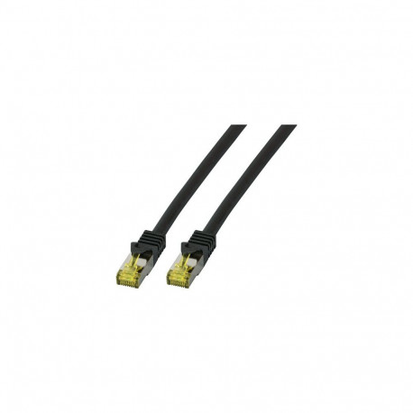 "EFB RJ45 Patchk. S/FTP Cat.6A LSZH Cat.7 Rohk. 0.25m schwar"