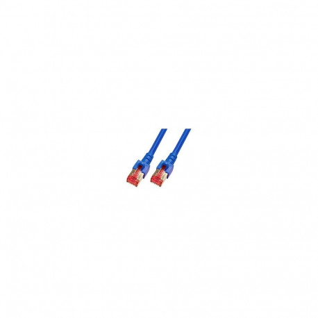 "EFB RJ45 Patchkabel S/FTP Cat.6 LSZH 7,5m BLAU reines Kupfer Laengenaufdruck auf Knickschutztuelle 