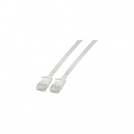"EFB RJ45 Flachpatchkabel U/UTP, Cat.6A, PVC, 1.5m, weiß"