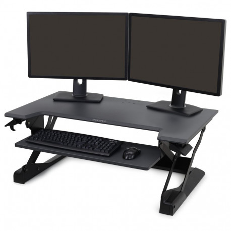 "ERGOTRON WorkFit-TL Sitz-Steh-Schreibtisch-Arbeitsplatz schwarz max. Belastung 18kg."