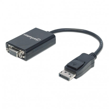 "MANHATTAN DisplayPort auf VGA Konverter zum einfachen Anschluss von PCs mit DisplayPort an VGA-Moni