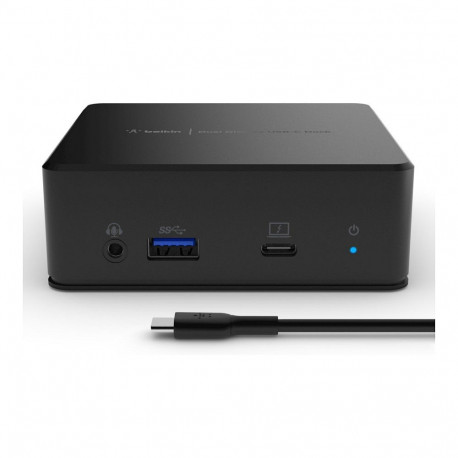 "Belkin USB-C Dockingstation für zwei Bildschirme, Schwarz, 8 in 1"