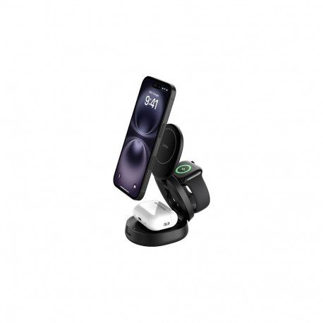 Belkin Boost Charge kokkupandav magnetiline 3-in-1 laadimisjaam Qi2 must WIZ034kqBK