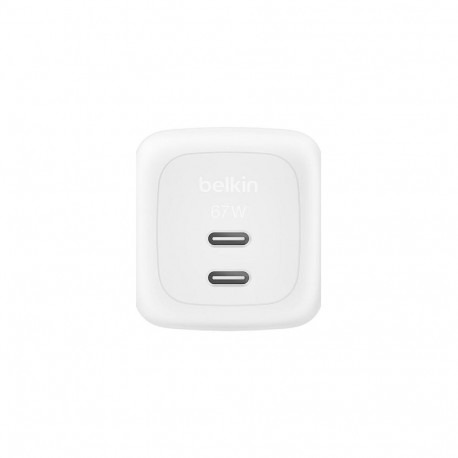 "Belkin Ladegert Dual USB-C 67W PD + PPS ,wei WCH020kqWH"