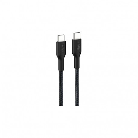 Belkin punutud USB-C - USB-C kaabel, must, 1m, 240W