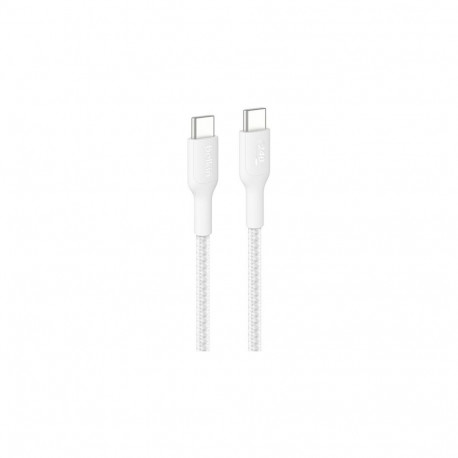 "Belkin USB-C auf USB-C Kabel Geflochten, Weiß, 2m, 240W"