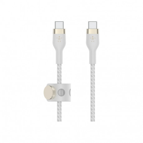 Belkin USB-C - USB-C punutud kaabel, valge, 60W, 1m