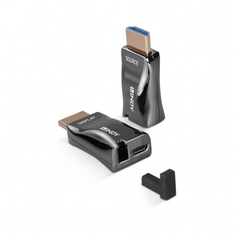 "LINDY 300m HDMI 4K60 Fiber Optic Dongle extender"