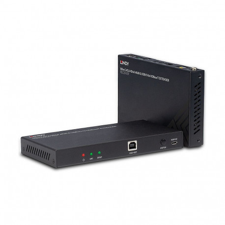 "LINDY 100m Cat.6 HDMI 4K60 HDBaseT KVM Extender IR/RS-232"
