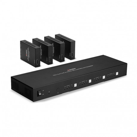 Lindy 70m Cat.6 4x4 HDMI 18G maatriks-pikendi