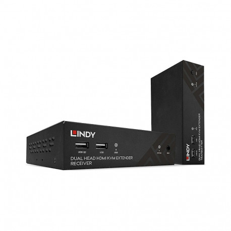 "LINDY 100m Cat.6 Dual Head HDMI, USB & RS232 Extender"