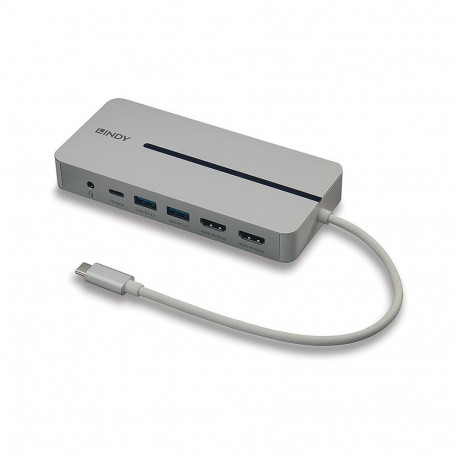 "LINDY DST-Mx Duo, USB C 4K Mini Laptop/Macbook Dockingstatio"