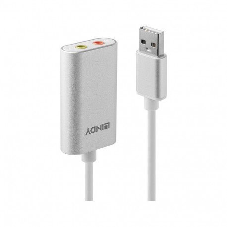 "LINDY Audioadapter USB Typ A 3.5mm"