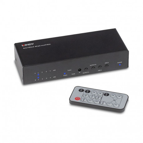 "LINDY 4x2 HDMI 2.0 18G Matrix Switch"