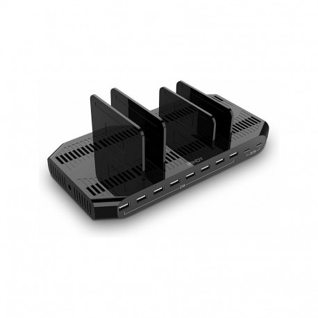 "LINDY 10-Port USB-Ladestation 120W, 2xUSB-C 5V3A/8xUSB 2,4A"