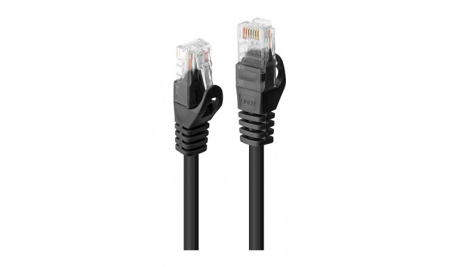 LINDY Cat6 U/UTP Basic must võrgukaabel 1.00m