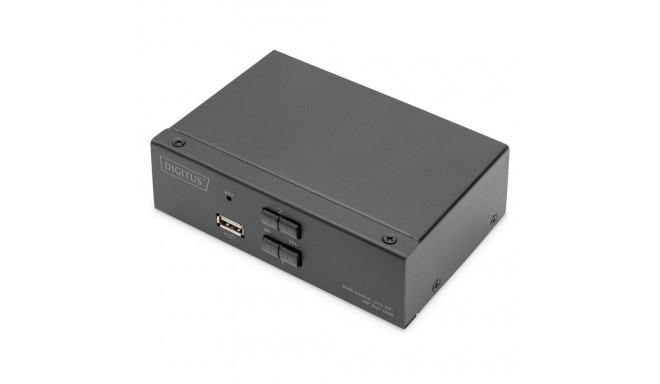 "Digitus KVM Switch DisplayPort 2x1 (schwarz)"
