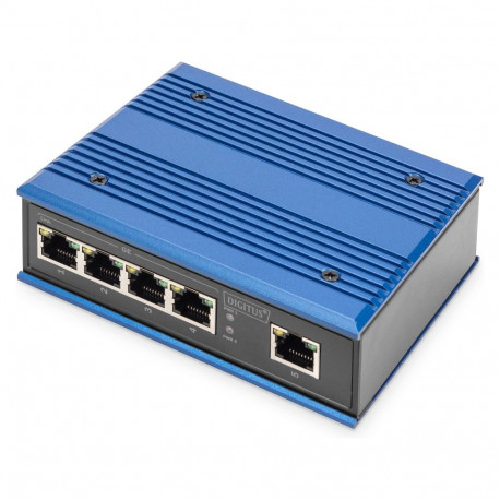 "DIGITUS 5-Port Gigabit Industrie Switch Unmanaged + 1 RJ45 Uplink"