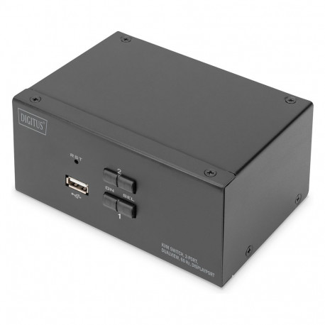 "DIGITUS KVM-Switch 2 Port Dual Display 4K DisplayPort"