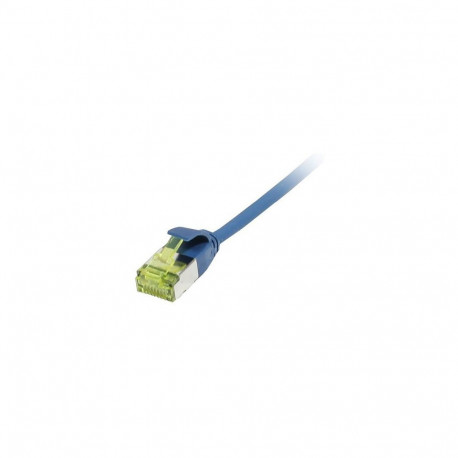 "Synergy21 Patchkabel RJ45, CAT6A 500Mhz, 0,25m, blau, U/FTP, slimline rund d=3,8mm, TPE/LSZH(Superf