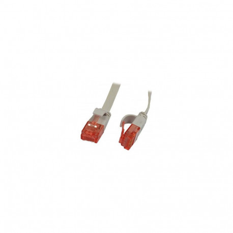 "Synergy21 Patchkabel RJ45, CAT6 250Mhz, 1,0m grau, UTP(U/UTP), PVC, Flach"