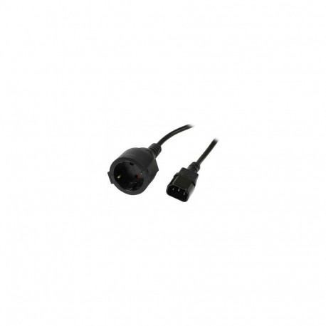 "Synergy21 Netzkabel 230V Kaltgeräte C14(Stecker)->Schutzkontakt CEE7(Buchse), 1,8m, ,"