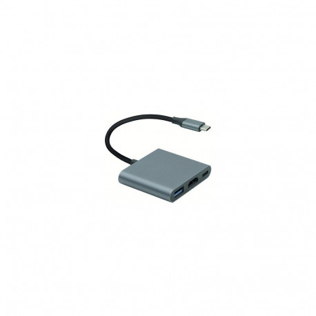 Roline ekraaniadapter USB Typ C - HDMI, USB 3.2 Gen 1 Typ A, Typ C PD