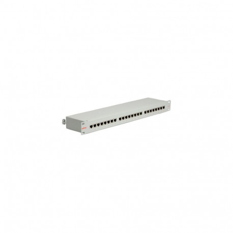 "ROLINE 48,26cm 19Zoll-Patchpanel 1 HE 24 Ports Kat.5e Class D grau"