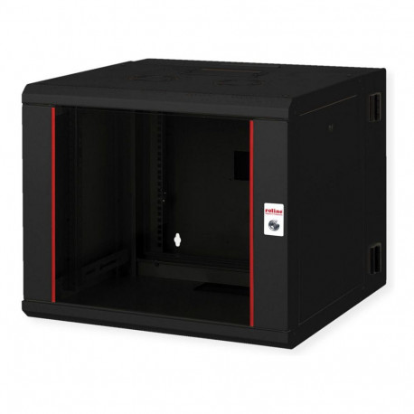 "ROLINE 19-Zoll Wandgehuse Pro 9 HE, 600x600 BxT zweiteilig schwenkbar schwarz"